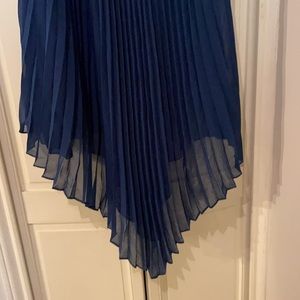 Max Studio pleated chiffon top